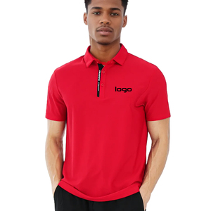 2025 mode hommes polo à col tissu doux personnalisé couleur unie résistant à la sueur séchage rapide équipe uniforme Polo - Product Image 6