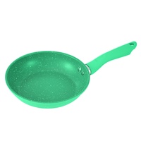 Poêle à frire en aluminium forgé avec revêtement en granit, sans PTFE ni PFAS, 22x4 cm, avec poignée en bakélite, pour la cuisine à domicile
