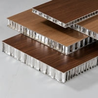 Panneau sandwich en aluminium alvéolaire courbé, ignifuge, design moderne, écologique, garantie 5 ans+, pour façade de bâtiment et mur rideau