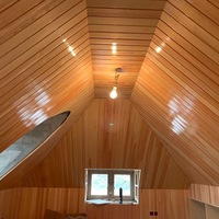 Vente d'usine : Panneaux de plafond en bois véritable, installation facile, décoration de plafond en bois