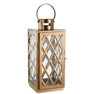 Lantern 2025 Latest Home Decor Best Seller Lantern Stainless Steel for Indoor and Outdoor Decoration High Quality Modern <b>Candle</b> - Product Image 1