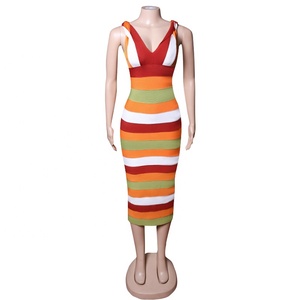 Abito da Festa per Donna 2024, Sexy con Scollo a V, Aderente con Inserti, Vestito per Compleanno - Product Image 5