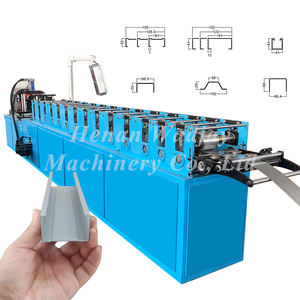 Machine automatique d'encadrement en acier de calibre léger pour le petit pain de quille de canal de Purlin de C formant avec des composants de moteur et de vitesse - Product Image 1