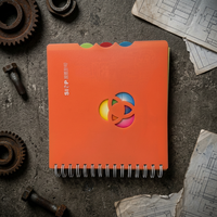 Offre Spéciale – Carnet à spirale rigide de marque Midas, couverture en carton double face laminée, impression offset, papier personnalisé