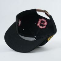 Gorra de Béisbol Personalizada con Color Estructurado, Logotipo Bordado a Mano, 5 Paneles, Visera Curva, Algodón Popelín, Diseño Argyle con Frutas