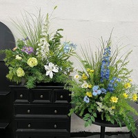 Décoration Florale Artificielle pour Mariage, Plante Artificielle, Composition Florale Prête à l'emploi pour Mariage et Fête, Arrangement Floral au Sol