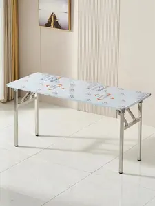 Équipement hôtelier industriel Table de travail en acier inoxydable Table pliante de salle à manger Table pliable de camping