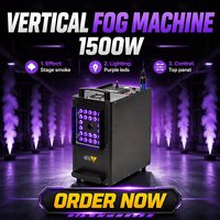 Machine à Effets Scéniques Professionnelle 1500W LED, Machine à Brouillard et Fumée sans Fil DMX512 avec Télécommande pour Événements Intérieurs et Extérieurs, Mariages, Fêtes, Discothèques