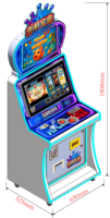 Machine de jeu de flipper en plastique durable pour un joueur, armoire d'amusement avec câblage complet, haut-parleurs doubles, jeu personnalisé, prise en charge de l'anglais