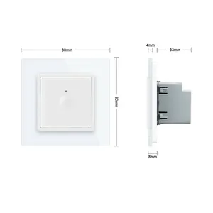 G-Tech plus Zigbee 푸시 버튼 벽 스위치 Tuya Zigbee 스마트 무선 스위치 LED 라이트