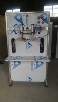 Machine de remplissage de liquides semi-automatique - Remplisseur pneumatique à double tête pour miel/pâte/détergent