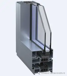 Sistema de ventana de aluminio con sistema ES70, certificado PHI