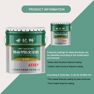 Economical Safety Improvement Thin Steel Structures Factory Cheap Thin Fireproof Coating - Product Image 5