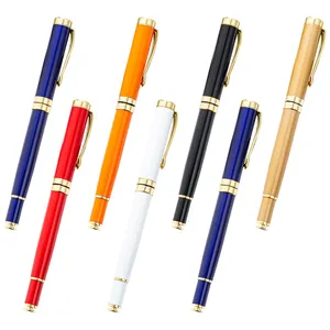 Novelty cheap pen with logo hotel business gift advertising with metal ballpoint pen