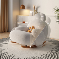 Nueva Silla de sofá reclinable individual nórdica, silla de sofá mecedora de salón sencilla y bonita con reposabrazos