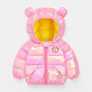 Chaqueta Ligera para Niños y Niñas, Diseño Invernal, Color Azúcar - Product Image 4