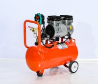 Pompe à vide et compresseur d'air silencieux sans huile 30L, faible bruit, 800W, 8 bars, haute pression, pompe à piston oscillant, AC 220V, refroidissement par air