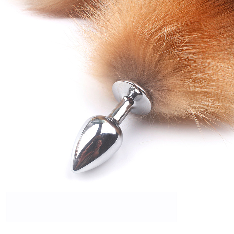 Shaggy Foxtail Metal Anal Plugs - Sexy Toys for Butt Expand