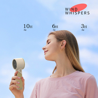 Ventilateur mini pliable sans pales AntarcChill, haute vitesse, recharge USB, turbo, batterie intégrée, idéal pour l'extérieur, vente chaude