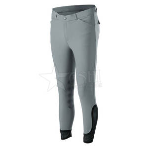 Mallas de equitación ecuestre de diseño personalizado para mujer, pantalones de silicona con asiento completo, bolsillo con cremallera, deportes de carreras, pantalones de equitación - Product Image 3
