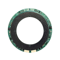 MOSRAC Série D, trou creux, ID 56 mm, OD 90 mm, épaisseur 7,6 mm, précision 21 bits ±0,006 °   Encodeur absolu double inductif supérieur/inférieur