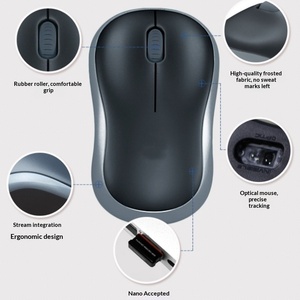 Ratón Óptico Inalámbrico <span class=keywords><strong>M185</strong></span> USB de 3 Botones, Ergonómico, para Oficina, Negocios, Portátil, Mini Ratón para Chicas - Product Image 3