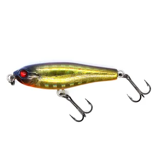 Gevulde Kleine Zinkende Stickbait 38Mm 2.8G Vaste Body Potlood Lokaas Simuleert Gewonde Stervende Vis Vmc Haken