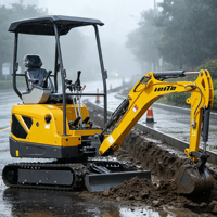 Envío Gratis, Mini Excavadora de 2 Toneladas, Mini Excavadora con Certificación CE y EPA, Motor Kubota, Excavadora al por Mayor de 1.8 y 2 Toneladas, Precio de Marca en Venta