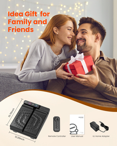 Slim Machine Vibration Heat Controlador de mano inalámbrico y panel de control 2 en 1 Masajeador de pies y pantorrillas - Product Image 3