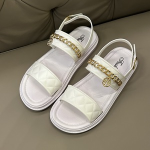 Sandales élégantes pour femmes à bride cheville, mules minimalistes à bout ouvert, en tweed texturé, style chic français - Product Image 4