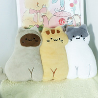 Ensemble de coussins en peluche chat et chien mignons pour enfants, cadeaux d'anniversaire, décoration de la maison et jeux quotidiens