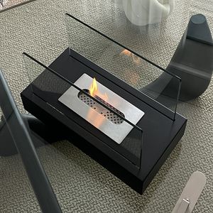 Cheminée de table portable <span class=keywords><strong>blanche</strong></span> Cheminée sans évacuation au bio éthanol à combustion propre pour les événements de fêtes de patio intérieur et extérieur - Product Image 5
