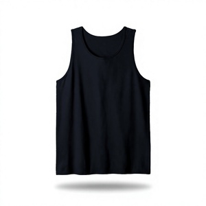 <b>Men</b> <b>White</b> 100% Cotton Breathable Sporty <b>Tank</b> <b>Top</b> Wide Shoulder Sleeveless T-shirt Loose Plus Size Summer Sports Undershirt - Product Image 4