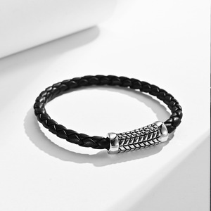 Nouveau bracelet noir personnalisé en fonte rétro, bracelet tissé fait à la main, usine sans intermédiaires pour gagner la différence de prix - Product Image 5