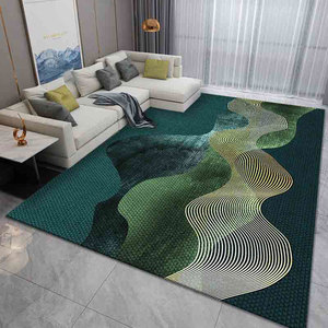 Tapis de maison en polyester de luxe de haute qualité, sur mesure, grande surface, rectangulaire, à rayures abstraites, pour salon, prière, pique-nique, moderne - Product Image 2