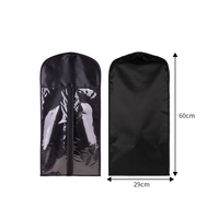Sac de rangement pour extensions de cheveux en satin de soie avec fermeture éclair et transparent