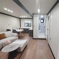 Casa Contenedor Prefabricada Expandible de Dos Pisos, 2-3 Dormitorios, Cocina Completa, Baño, Oficina Moderna, Casa de Campo