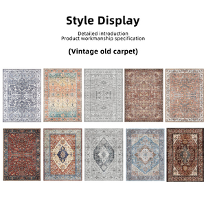 OEM thấp đống chống vết bẩn Ba Tư máy có thể giặt thảm Polyester in có thể gập lại khu vực phòng khách thảm 8x10 - Product Image 4