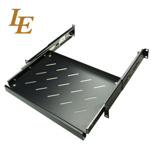 Plateau de clavier réglable de 19 pouces, étagère fixe et coulissante, profondeur 250 mm 350 mm, étagère cantilever en stock - Product Image 1