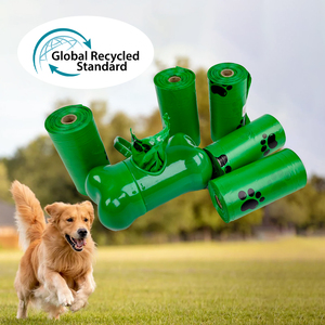 Sinh thái thân thiện Grs chứng nhận pcr Dog poop Túi tái chế <span class=keywords><strong>plasic</strong></span> Pet Dog Túi chất thải với Dispenser - Product Image 1