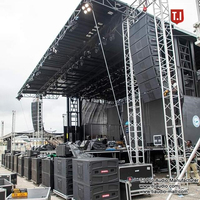 Système de sonorisation de scène de concert imperméable à l'eau à trois voies avec deux haut-parleurs de 12 pouces, système audio professionnel, enceintes en ligne