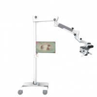 Microscope dentaire Full HD 3D avec caméra 4K intégrée, lentille de grossissement de microscope oral, source de lumière LED