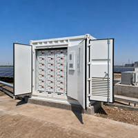 Système de Stockage d'Énergie Hybride (BESS) Intelligent Conteneurisé 1-5 MWh LiFePO4 Lithium-Ion pour Énergie Solaire et Éolienne, avec Réduction des Picots de Consommation sur Réseau, Modèle à Refroidissement Liquide RS485