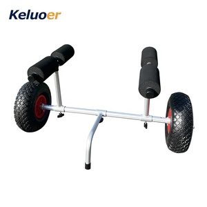 Remolque de <span class=keywords><strong>Kayak</strong></span>, accesorios <span class=keywords><strong>para</strong></span> barcos oceánicos, plataforma, transporte de barcos, carro de dos <span class=keywords><strong>ruedas</strong></span>, carros plegables de aluminio - Product Image 3