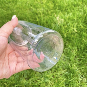 Elegant Shaped <strong>Drinking</strong> <strong>Glasses</strong> Unbreakable Plastic <strong>Acrylic</strong> Soda Beer Can 16oz Plastic <strong>Acrylic</strong> Can with Straw - Product Image 3