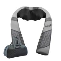 Masseur corporel professionnel pour le cou et les épaules avec sac de transport, vitesse réglable, coussin de massage électrique pour le cou