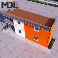 Duplex maisons préfabriquées, panneaux isolants, Kits de maison, maison préfabriquée à faible coût