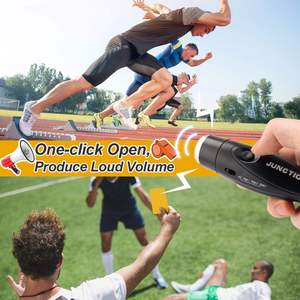 Fischietto elettronico, fischietto a batteria regolabile 3 suoni con cordino portatile fischietti elettronici per arbitri sportivi - Product Image 3