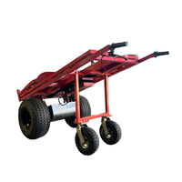 Carga totalmente eléctrica 1000kg Manipulación Construcción Electric Tiger Trolly Auto Walking Storage Auto Lifting Pallet Stacker Trolley