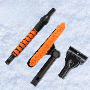 Bộ dụng cụ chăm sóc mùa đông xe hơi cuối cùng: Dụng cụ cạo băng, bàn chải tuyết, vắt, và bàn chải chi tiết để làm sạch và phụ kiện dọn tuyết - Product Image 2